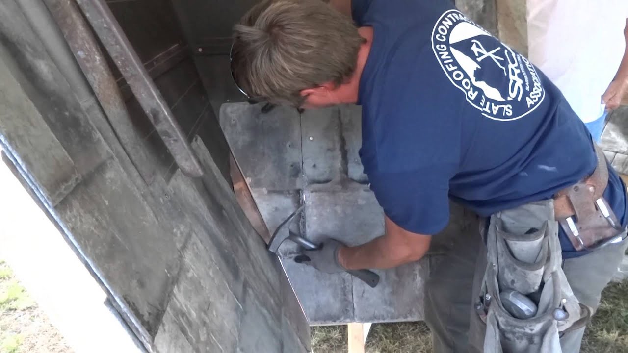Installing and Reflashing Closed Valleys on a Slate Roof