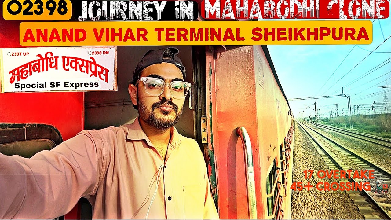   Mahabodi Express clone train Journey | 02398 train journey | आनंद विहार से कानपुर 11 घंटे दिया……. 