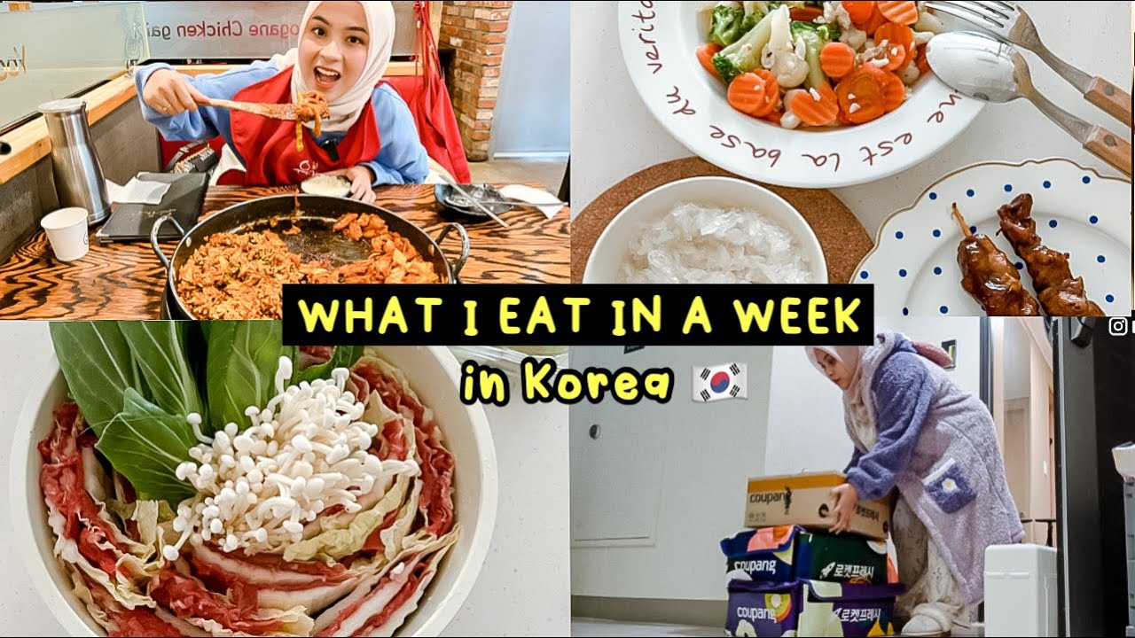 WHAT I EAT IN A WEEK 🇰🇷 IN KOREA: DAILY VLOG, UNBOXING PAKET, MASAK2 DI RUMAH & MAKAN DI LUAR 🍜