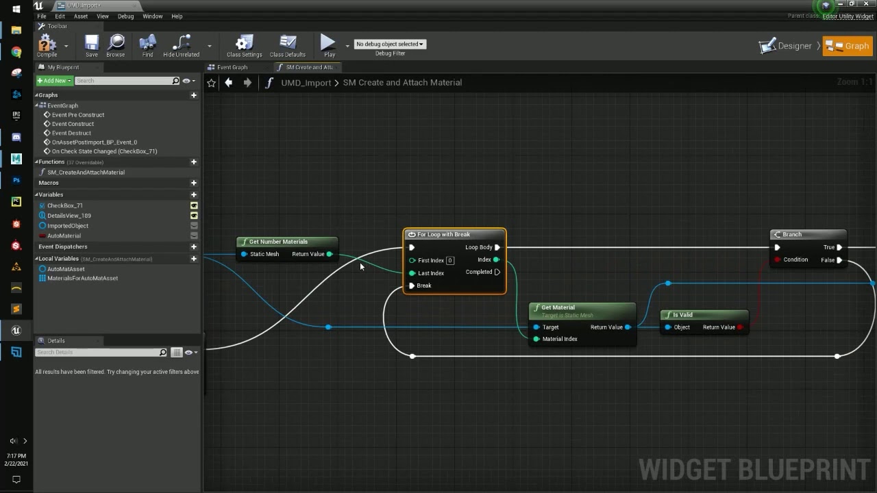 Automating the Import Process In UE4 with Blueprint Editor Scripts