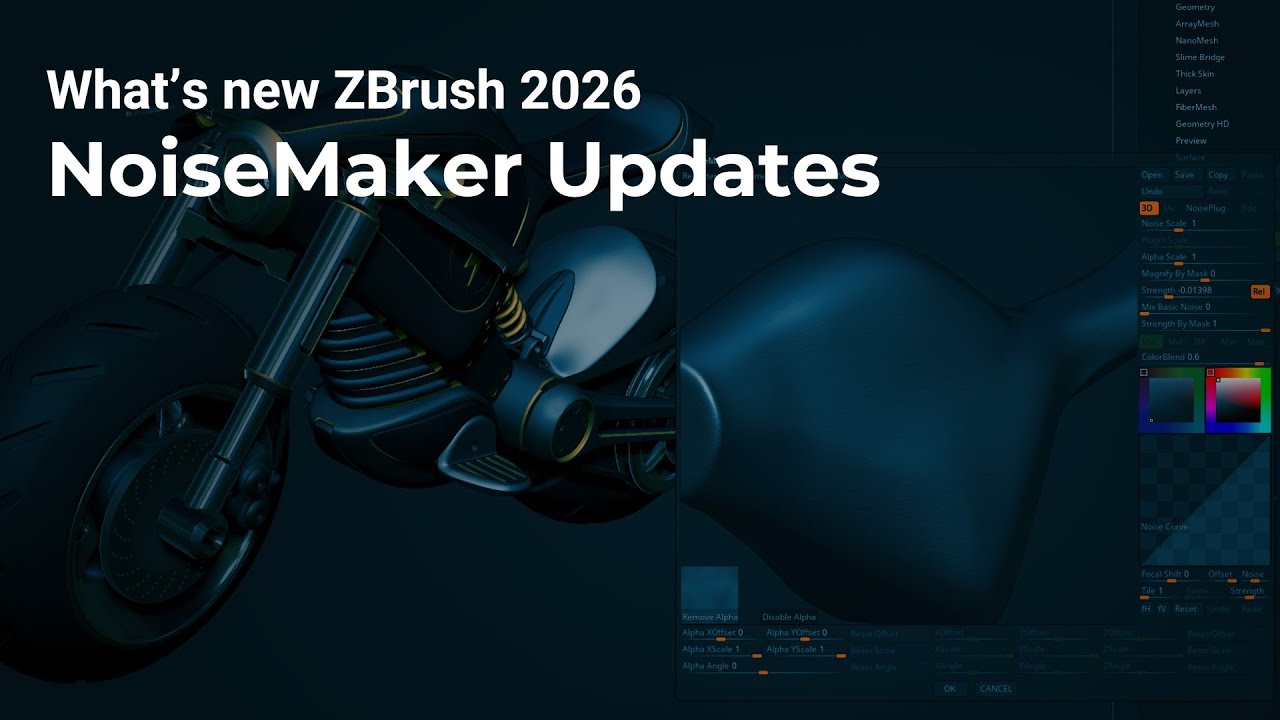 ZBrush 2026 - Surface Noise Updates