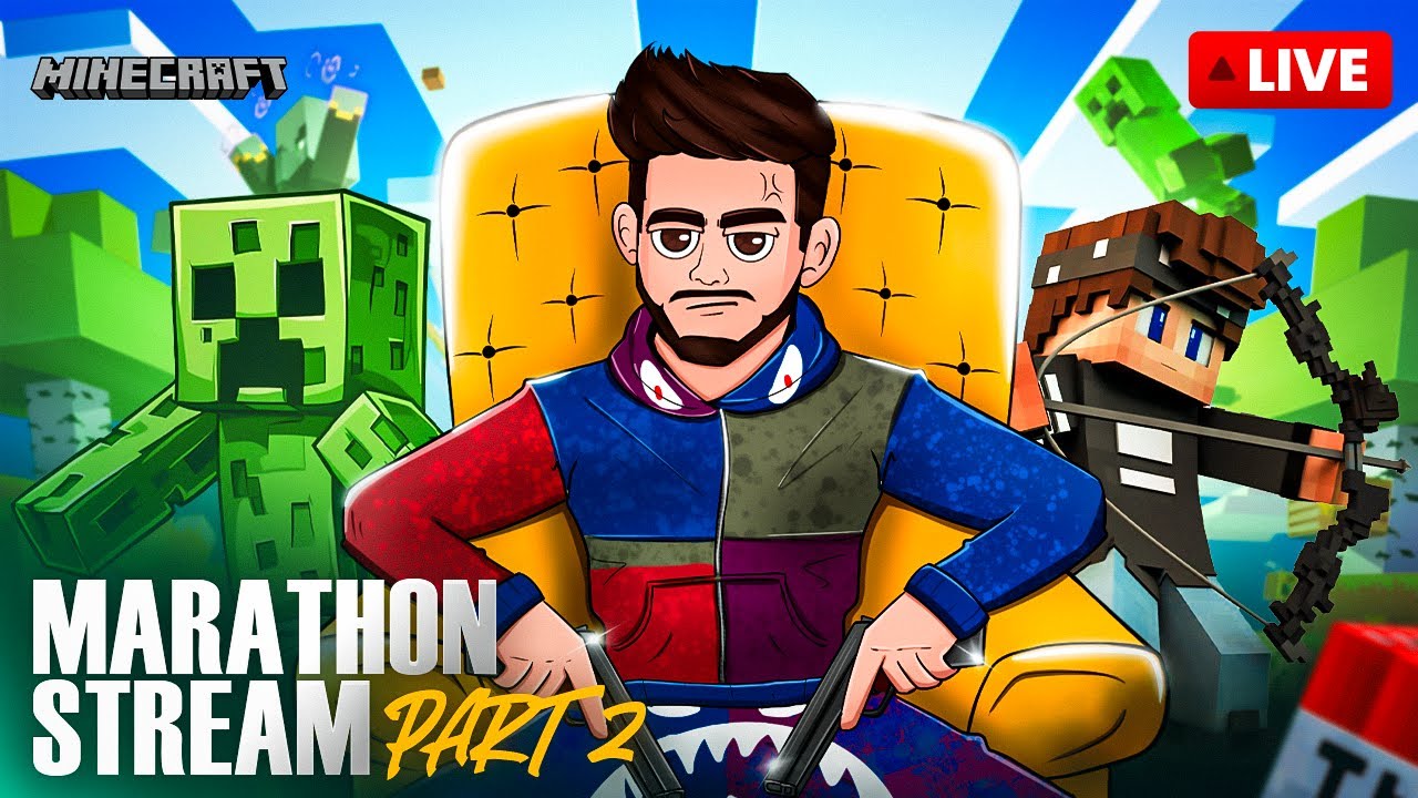 HARDCORE MODE MINECRAFT MARATHON - PART 2 || SCOUT IS LIVE