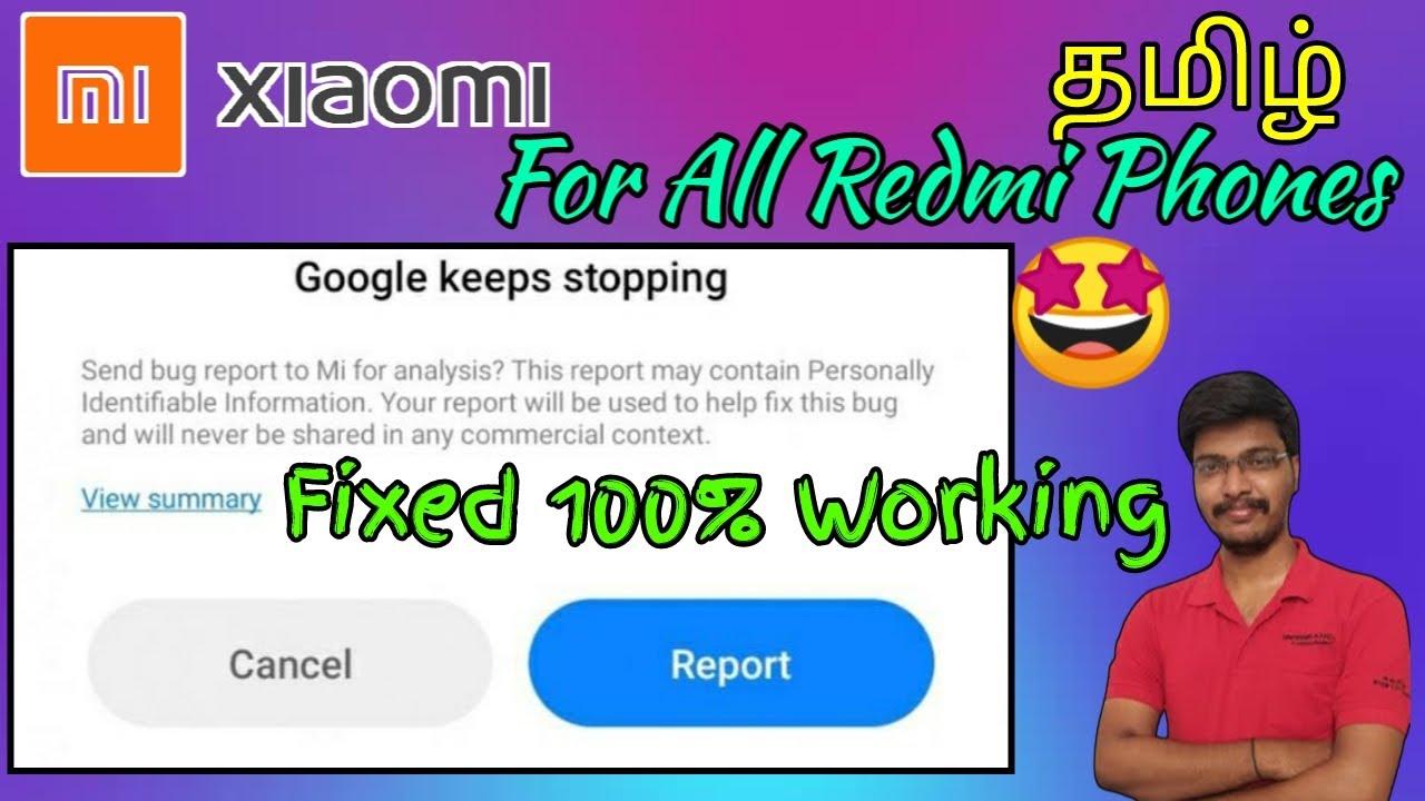 google keeps stopping mi tamil | google keeps stopping mi note 6 pro tamil | all redmi phones fix