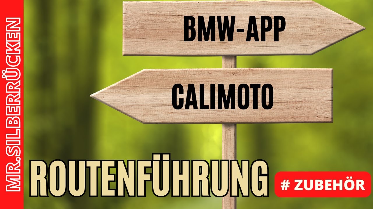 Calimoto Routenführung am Handy vs. am BMW Motorrad TFT Display