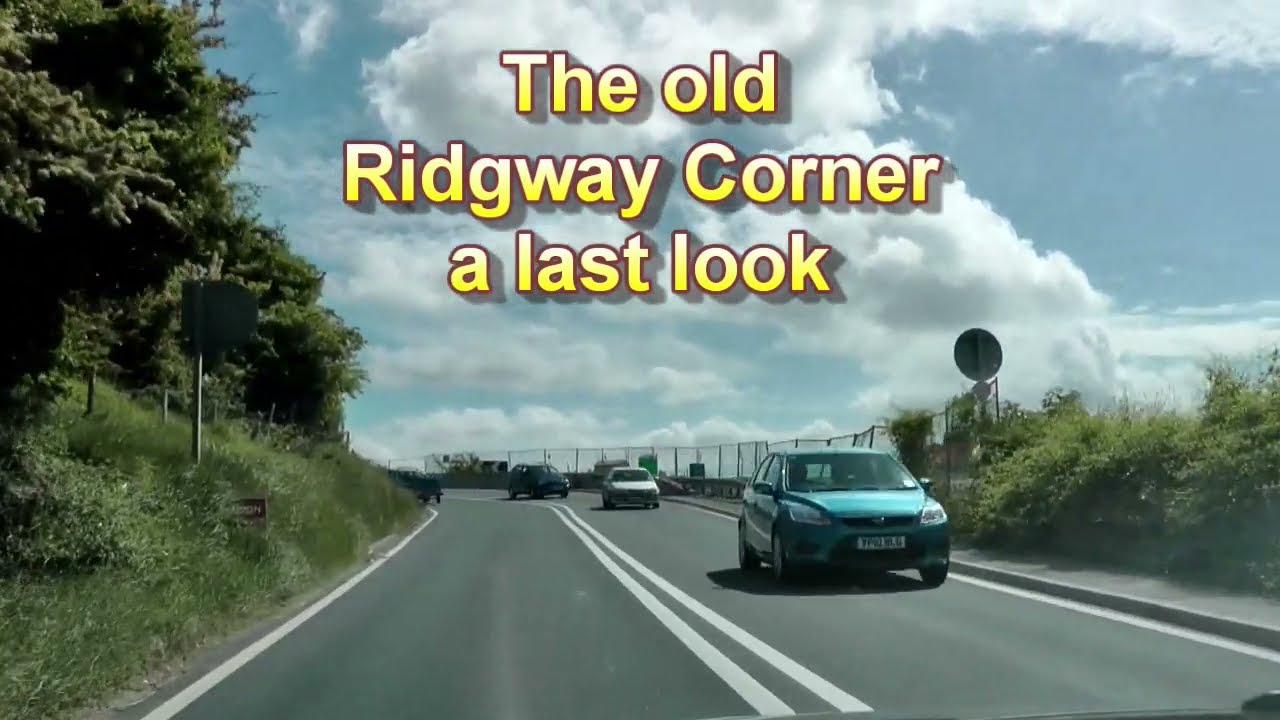 1991 The old A354 Weymouth to Dorchester Road, highway Redlands, Bincombe, Ridgeway hairpin bend.