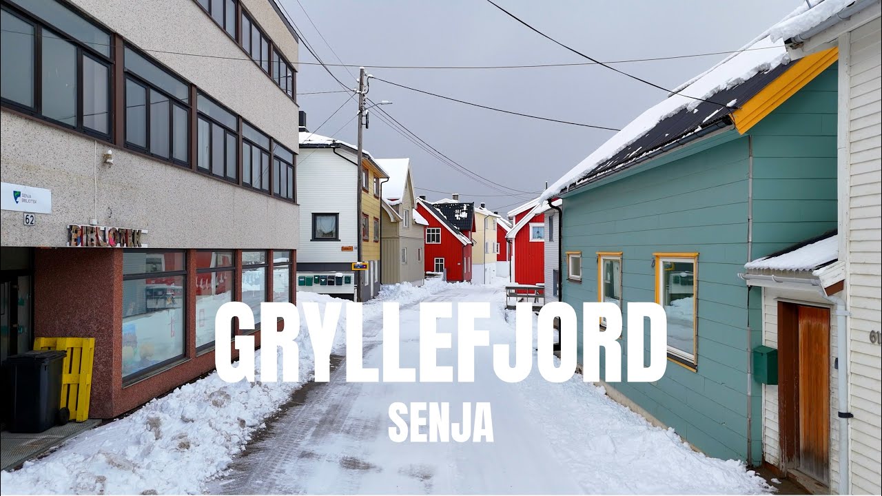 Gryllefjord Streets (Senja Island, Norway) - 4K Drone