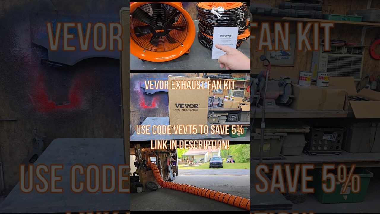 VEVOR EXHAUST FAN KIT 😎👍🔥 USE CODE VEVT5 TO SAVE 5% #vevor #vevortools