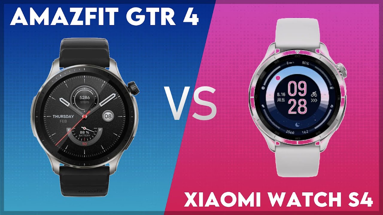Amazfit GTR 4 vs Xiaomi Watch S4 Comparison