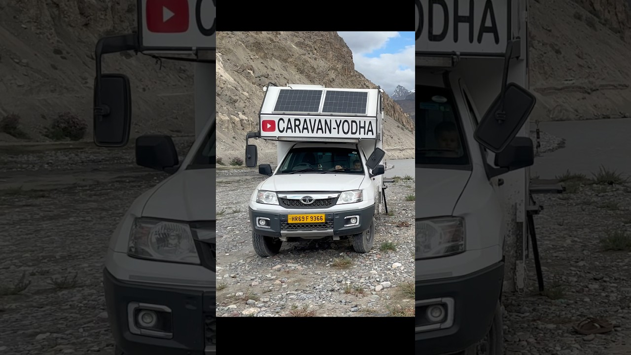 Tata Yodha 4x4 near Kaza | Custom Built Caravan Full Tour | Off-Roading Home on Wheels #caravan #rv