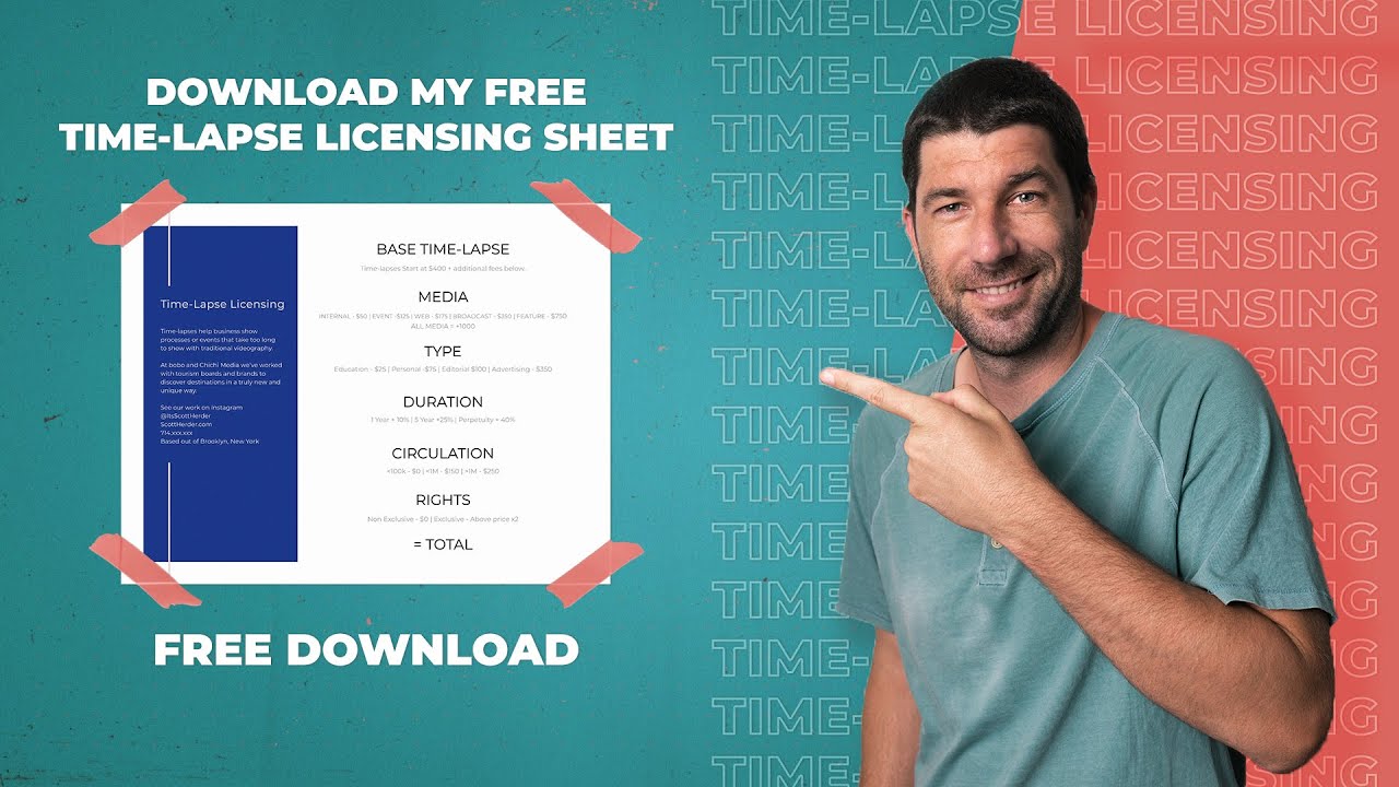How to License Time-lapse Footage + FREE TEMPLATE to send your clients.