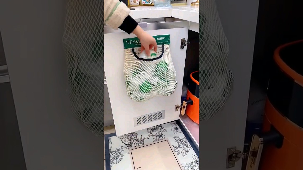 This net storage bag is so practical. #storage and organization. #ytshorts #trending