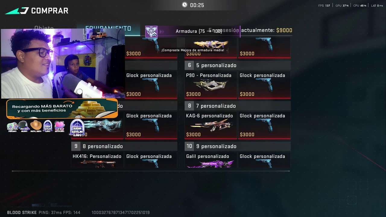 BLOOD VS, CHAT REACCION MOD.. BANEO