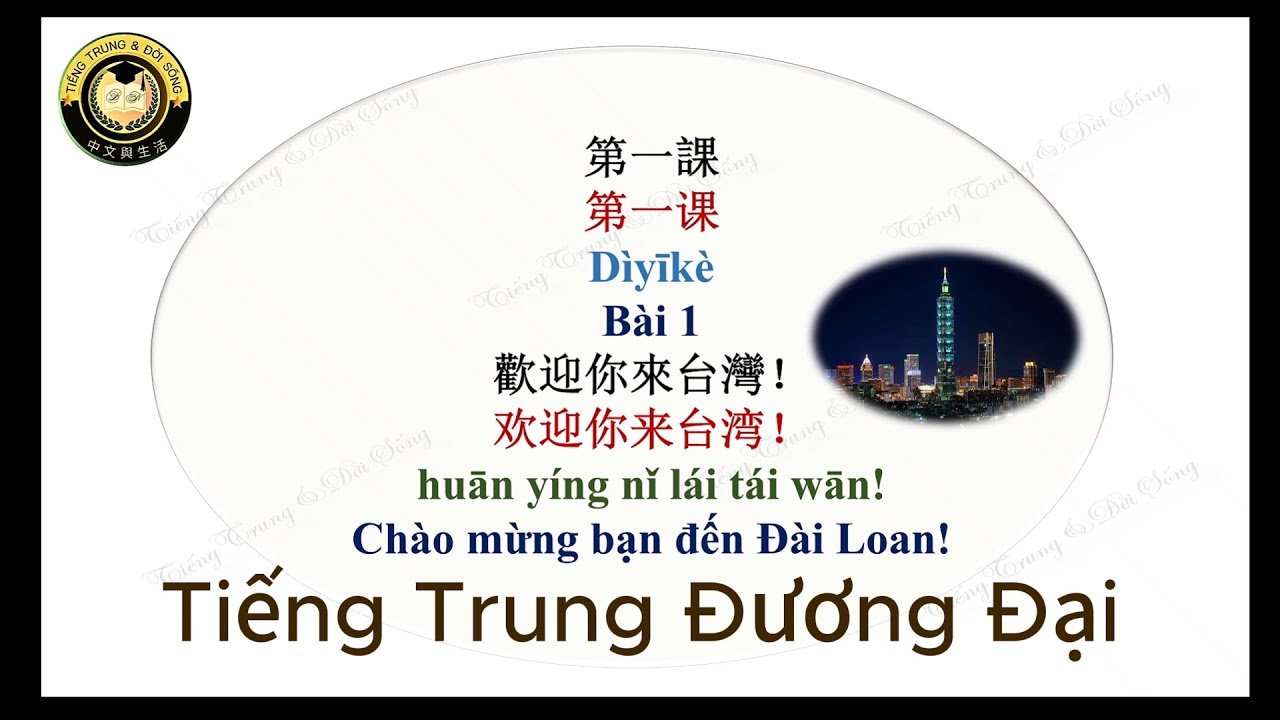 TOCFL1 -- Giáo Trình Tiếng Trung Đương Đại  Quyển I|Bài 1.1(Từ Mới P1)| Tiếng Trung và Đời Sống