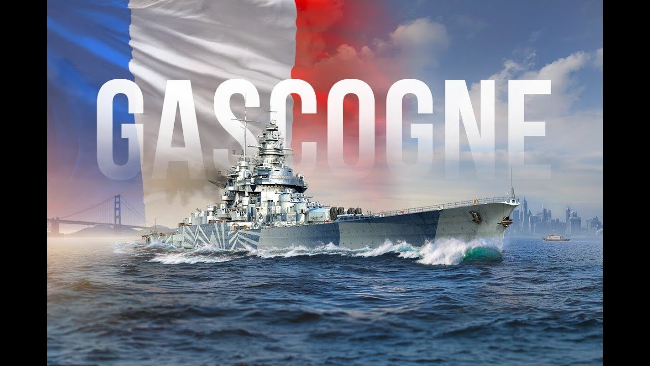 Линкор GASCOGNE в World of Warships Legends