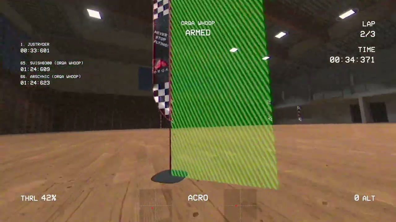 FPV flying progress after ± 22 hours FPV.SkyDive practice and ± 3 hours of outdoor flying