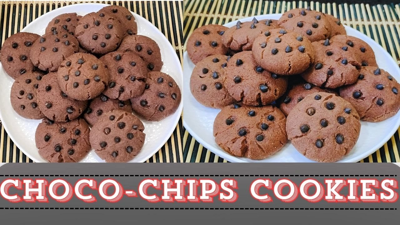 Choco-Chips Chocolate Cookies | Homemade Cookies | Bake Chocolate Cookies without microwave or oven
