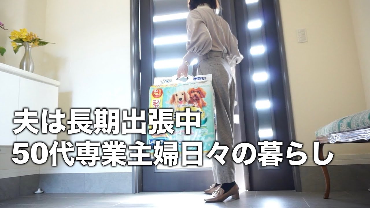 【50代】【専業主婦日々の暮らしVLOG】夫は長期出張中/息子帰省で束の間の二人暮らしを楽しむ/最後の夕飯/旅立ちの朝/自分ファーストに感謝/愛犬トイプードル/専業主婦の日常
