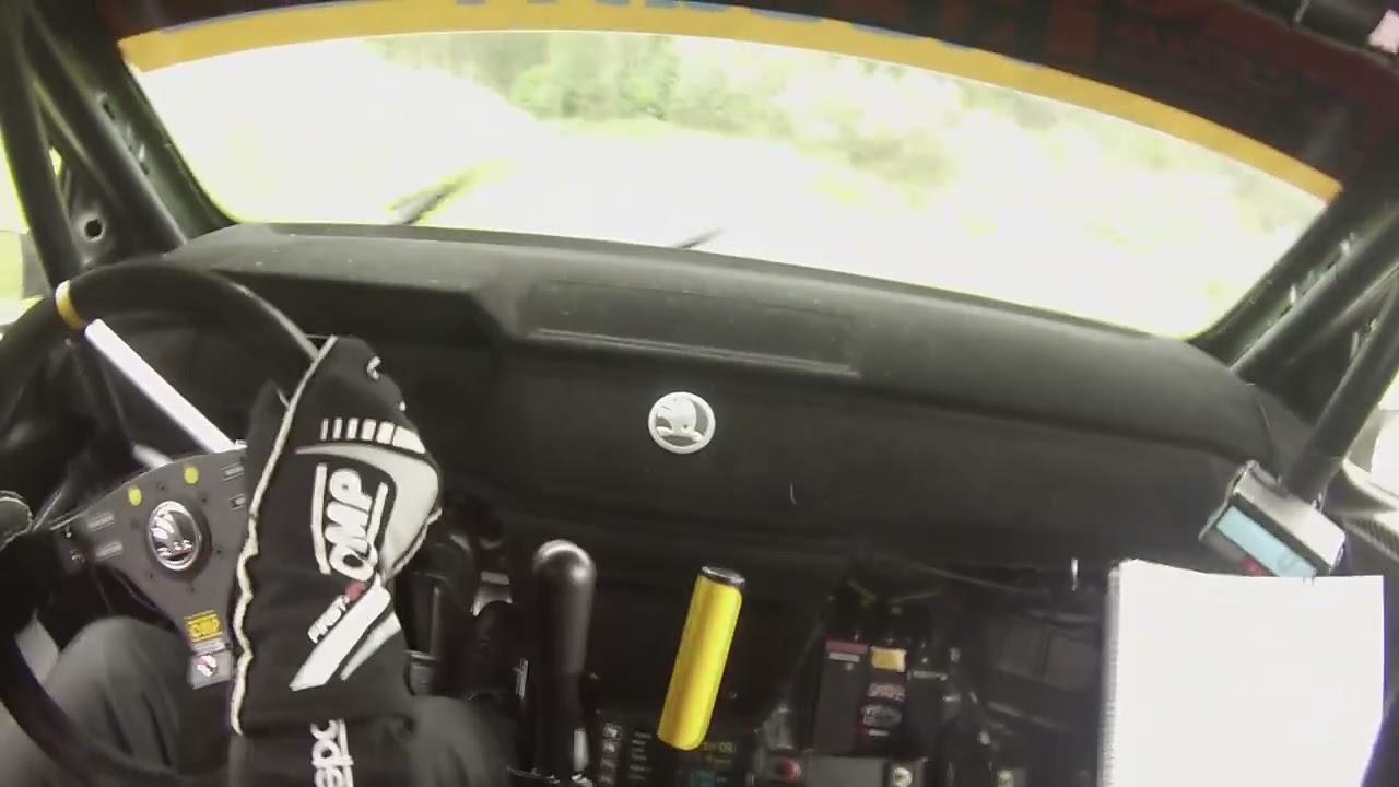 Onboard  skoda fabia Rally2 Jorge Perez - Miriam Vera rallye de Naron 2022 Tc As Barbelas