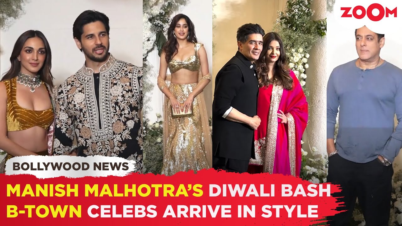 Sidharth-Kiara, Salman Khan, Aishwarya Rai, Ananya-Aditya, Janhvi at Manish Malhotra's Diwali bash