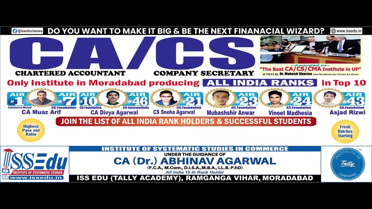 ISS EDU make your dream come true CA / CS