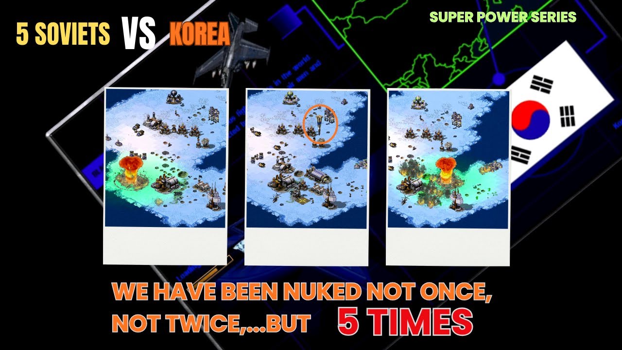 5 Nuclear Strikes Couldn&rsquo;t Stop Korea | Red Alert 2 Brutal