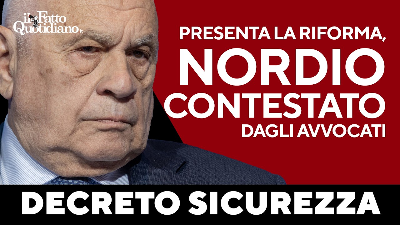 Nordio contestato sul decreto Sicurezza: urla dagli avvocati mentre lui illustra le nuove norme