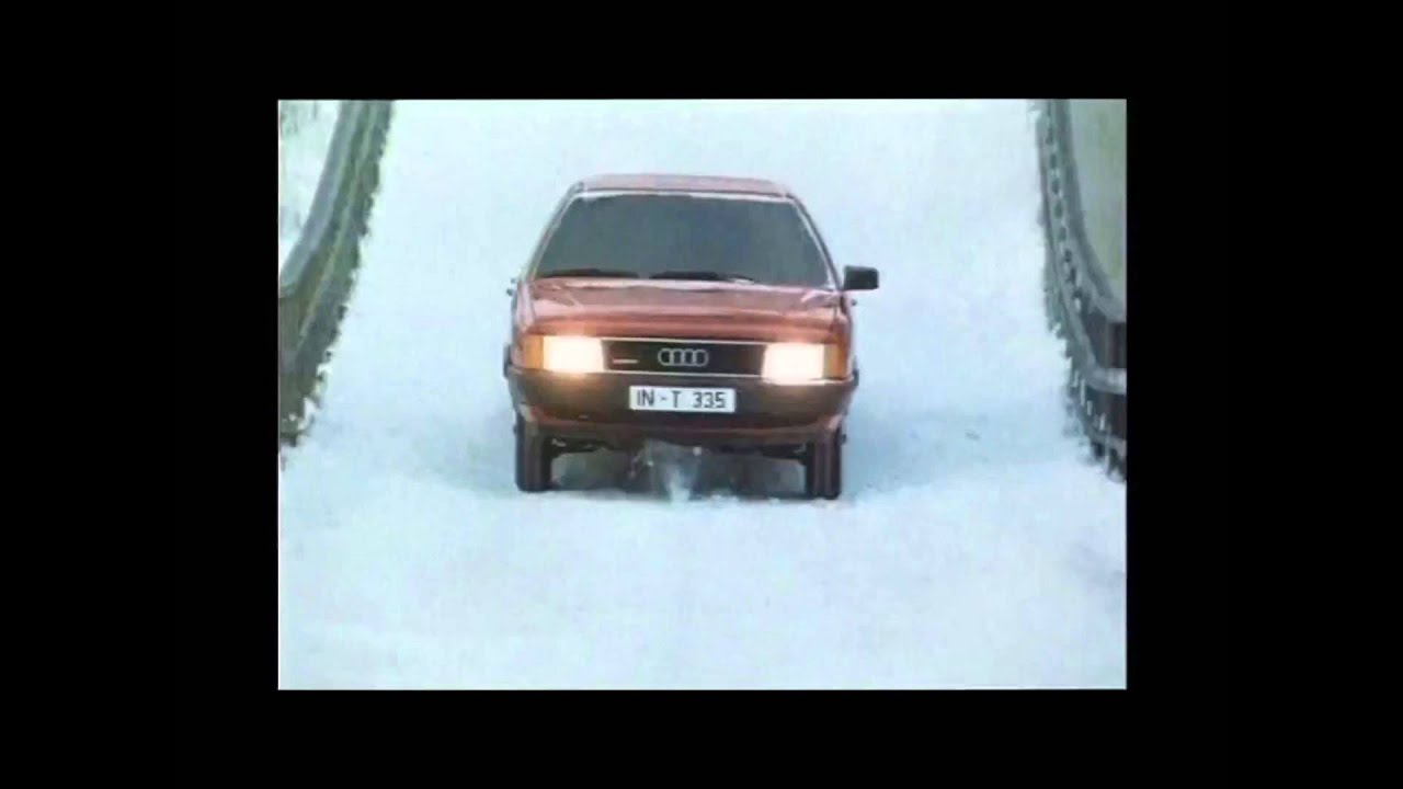Audi Quattro Werbung 1986 Sprungschanze - Product & Brand Marketing (HD)