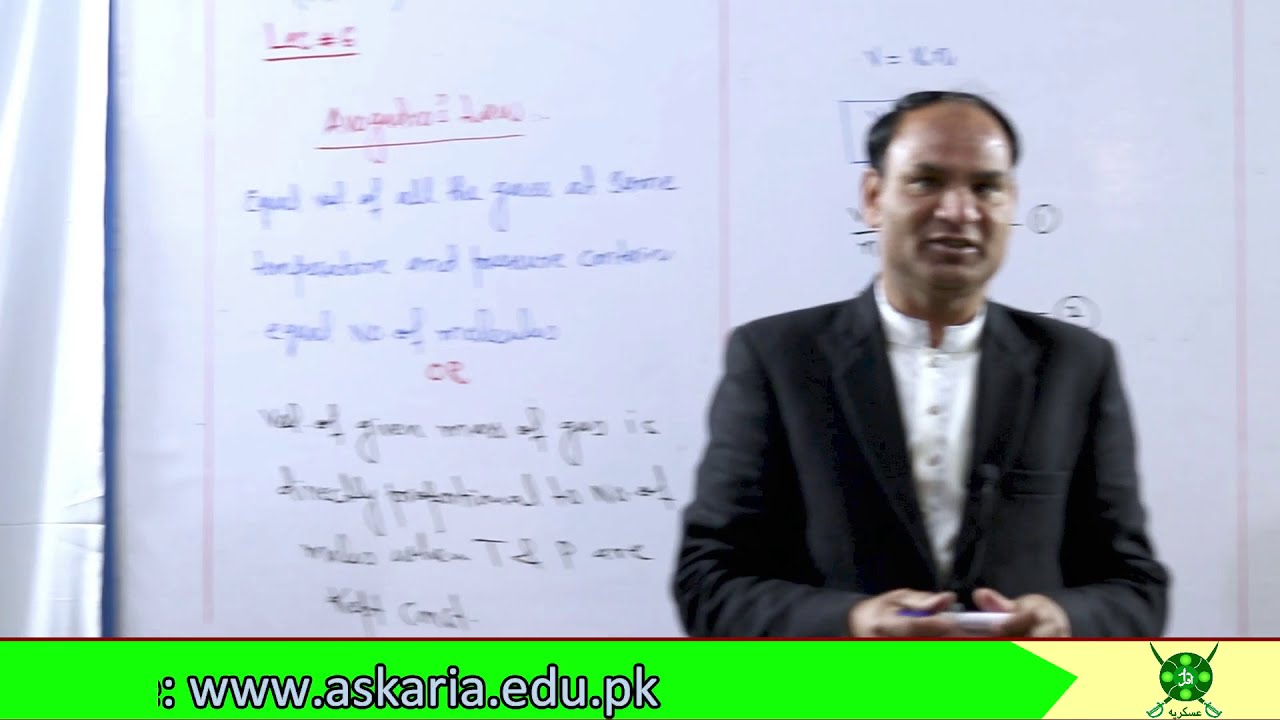 Ch#4 |Lec#6 | Absolute Zero | Avogadro Law #chemistry11