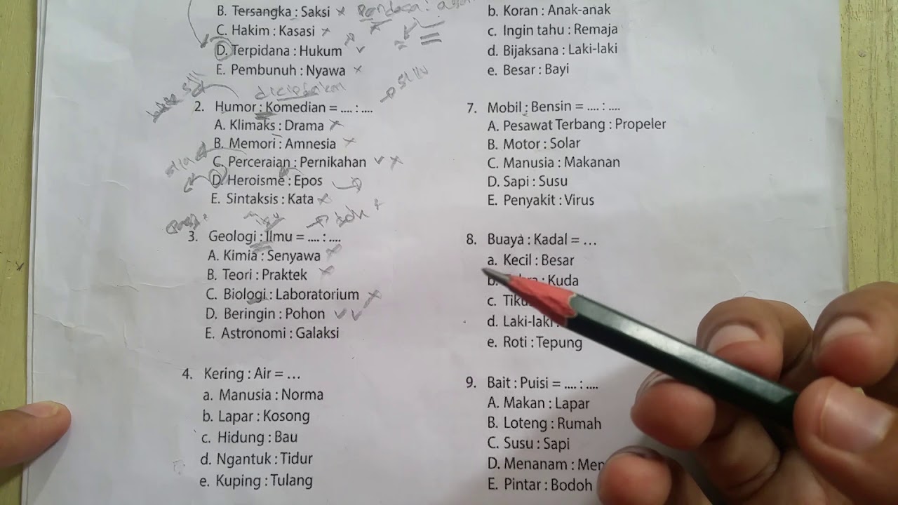 Psikotes Kerja: Trik menjawab soal analogi padanan kata