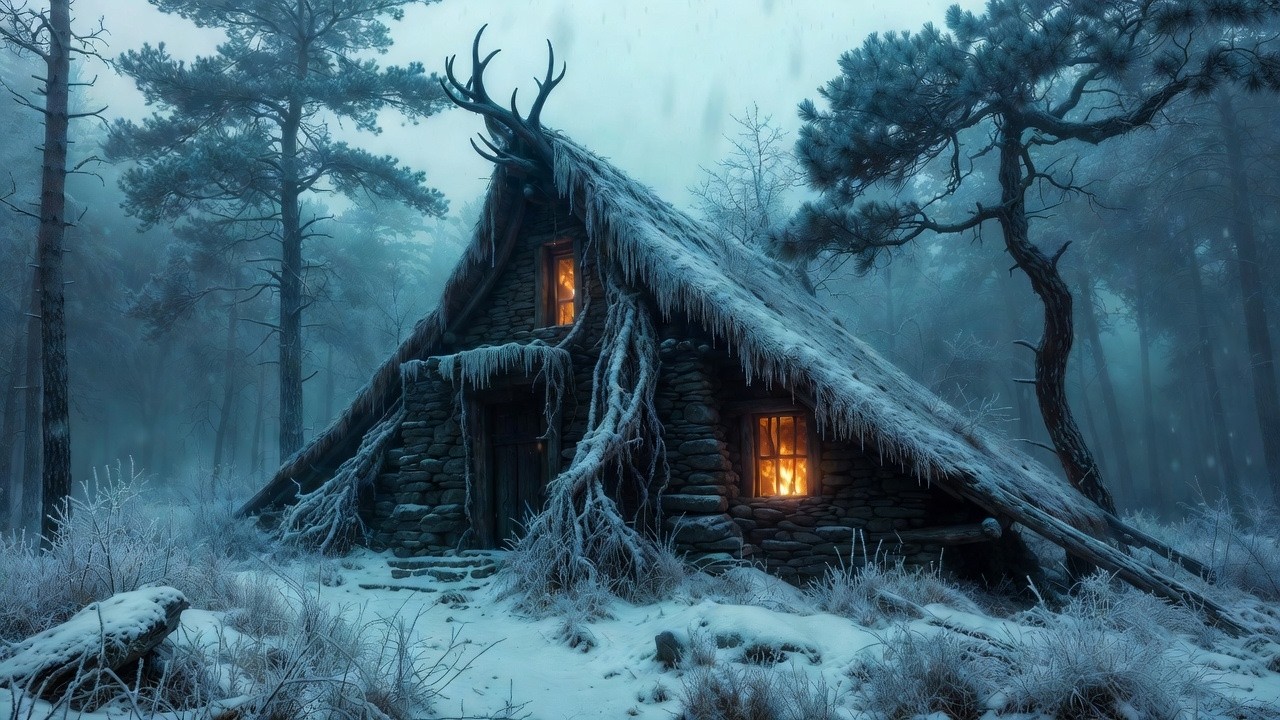🎧 Relaxing Celtic Instrumental  Ancient Nordic Winter Ambience ❄️🏔️