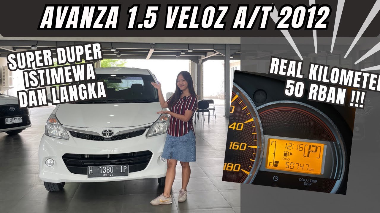 AVANZA VELOZ MATIC 2012 PUTIH KILOMETER 50RBAN!!!! SUPER DUPER LANGKA DAN ISTIMEWA 