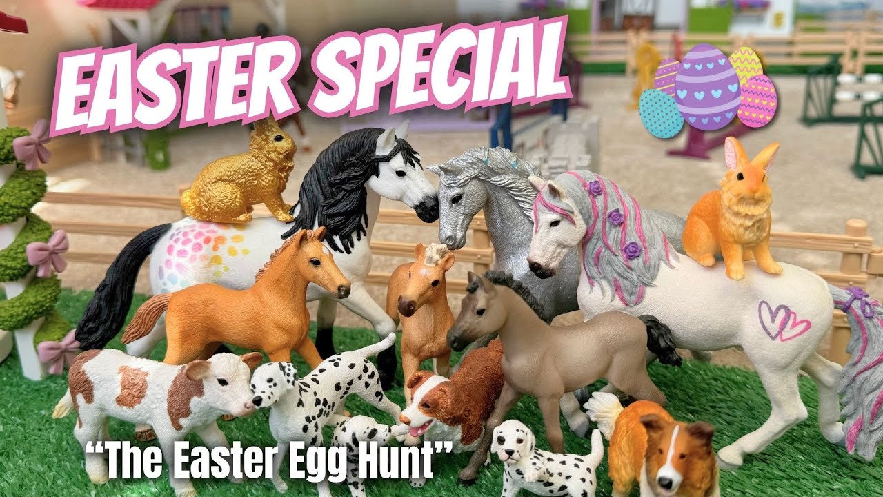 The Easter Egg Hunt 🐣🩵💕 || Schleich Easter Special || Schleich Horse Movie 💕