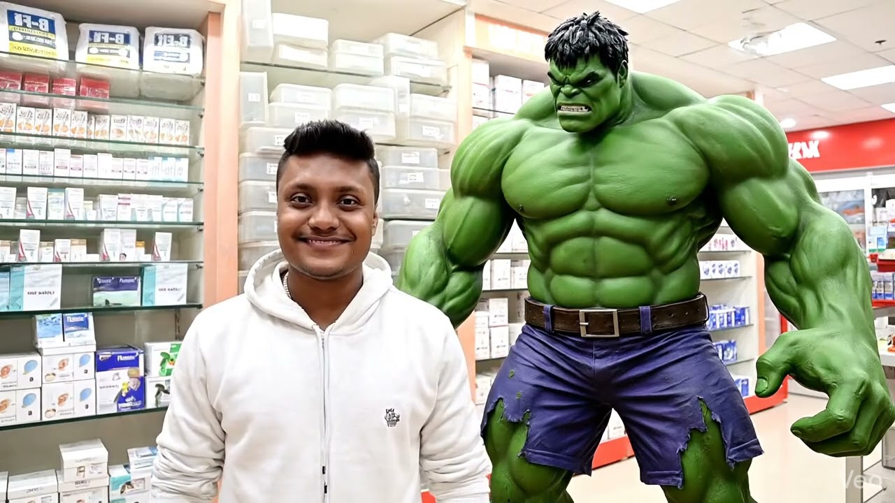 First time meet with hulk 