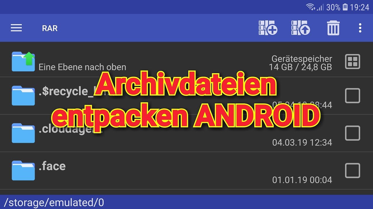 Archivdateien entpacken ANDROID
