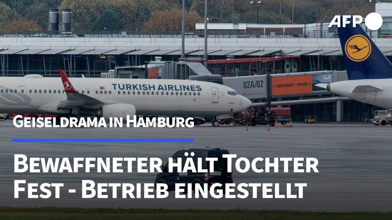 Geiselnehmer am Flughafen hält Hamburg in Atem | AFP