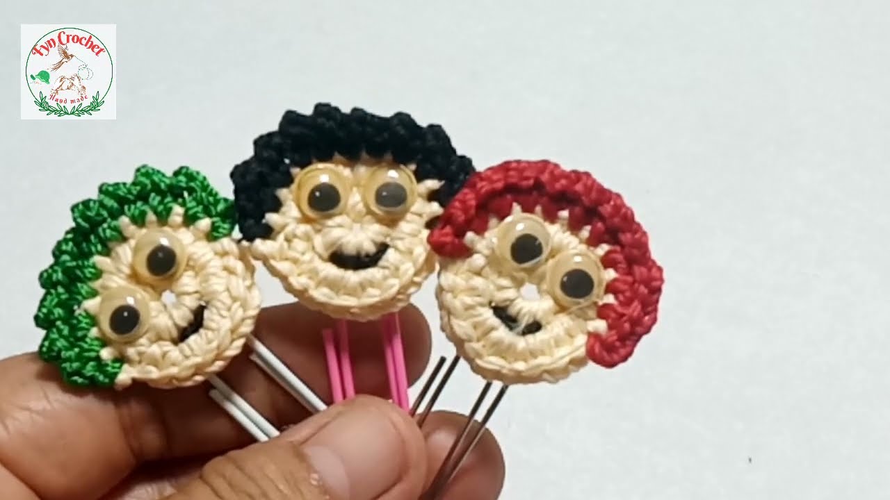Crochet bookmark paperclip for souvenir // Merenda paperclip supaya lebih indah dan menarik