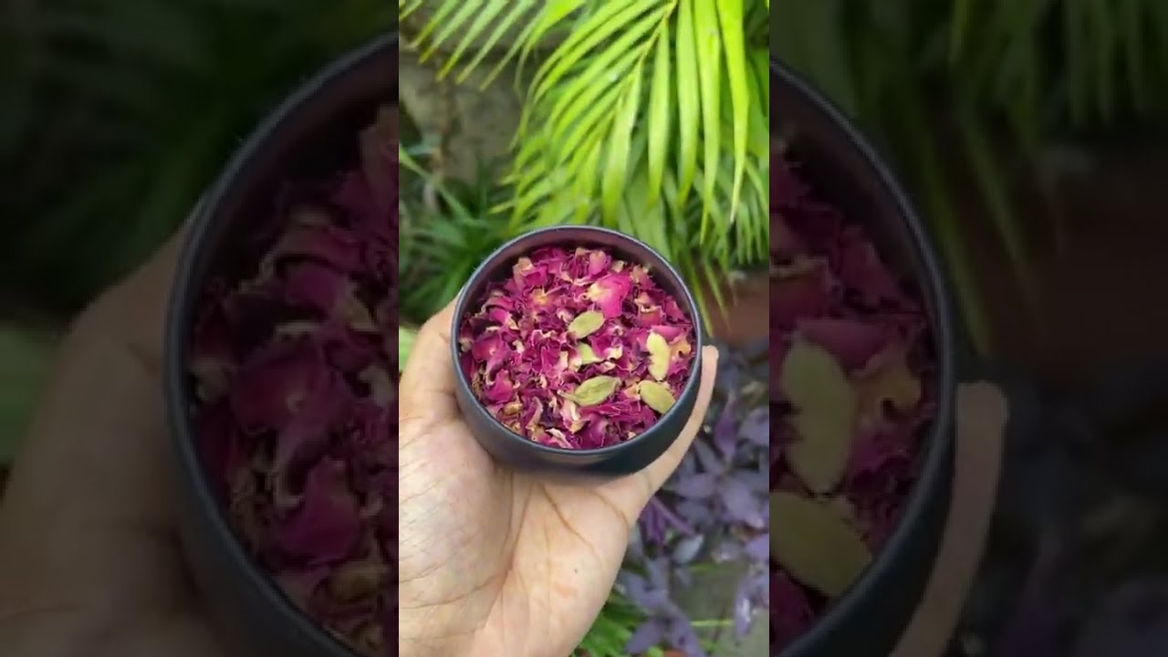 Homemade Rose & Cardamom Body Oil. #blenditrawapothecary #bodycare #bodyoils #skincare #skinoil