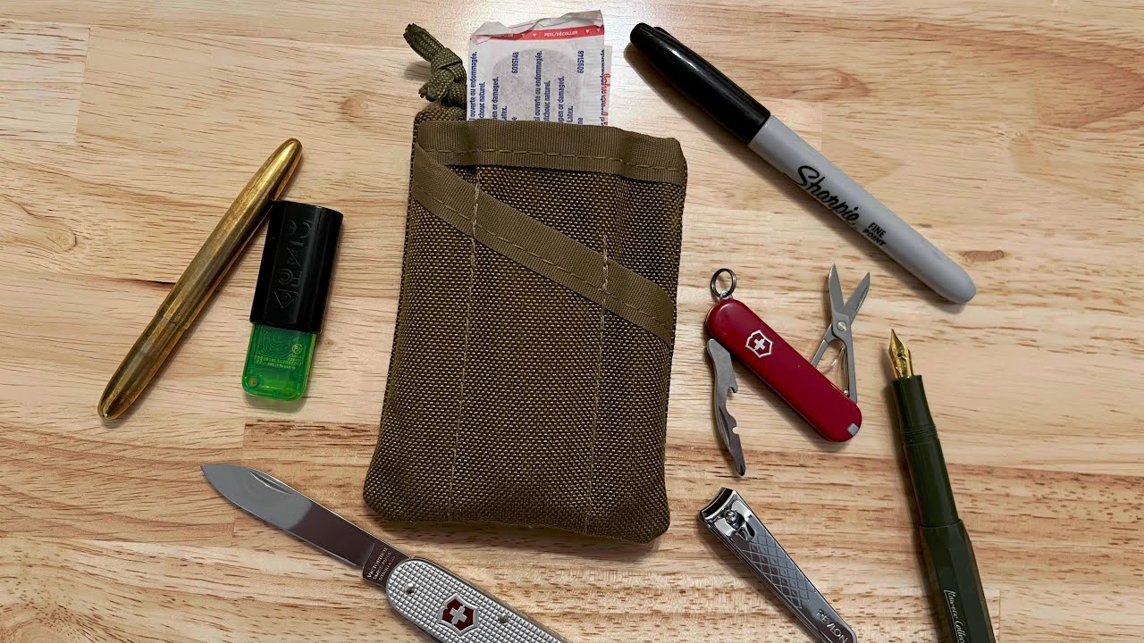 What I Carry in my Yellow Birch Outfitters EDC Pocket Pouch Organizer