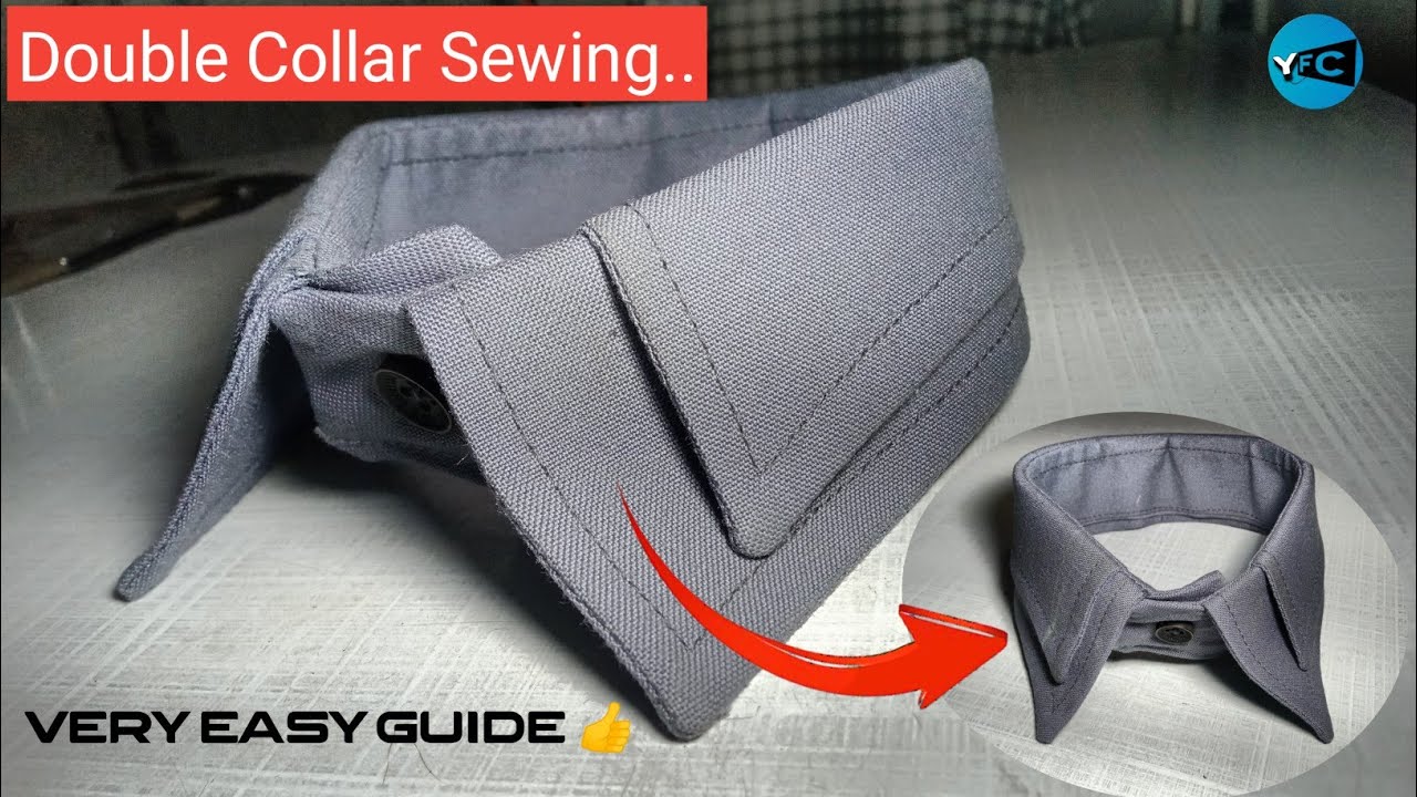 How To Sew Double Collar | Double Collar Shirt Sewing | Yogi Fashion Club