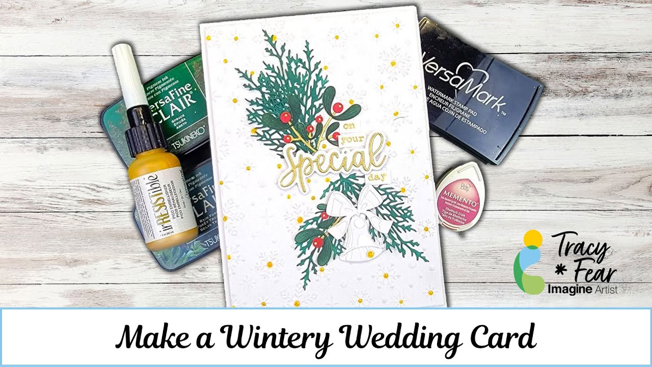 Make a Wintery Wedding Card