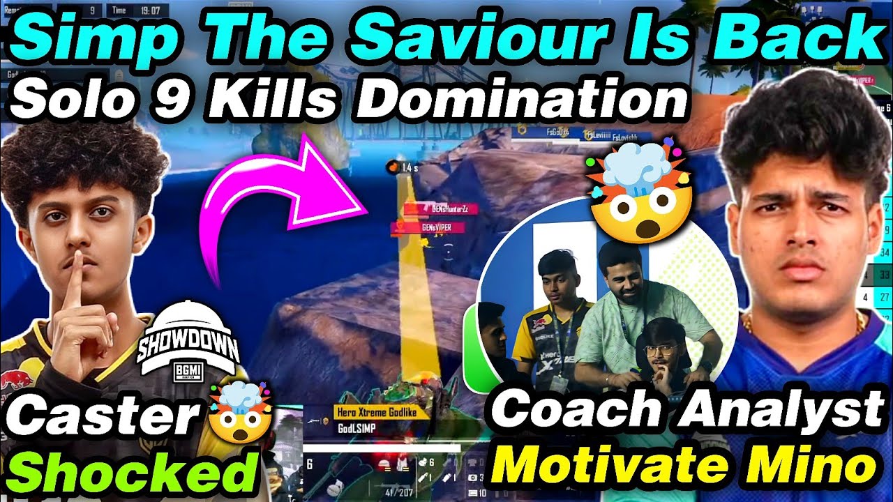 GodL Simp Destruction Solo 4 Kills 🥵GodLike Vs Genesis Back to Back 🤯Simp The Saviour Is Back 🥶Coach