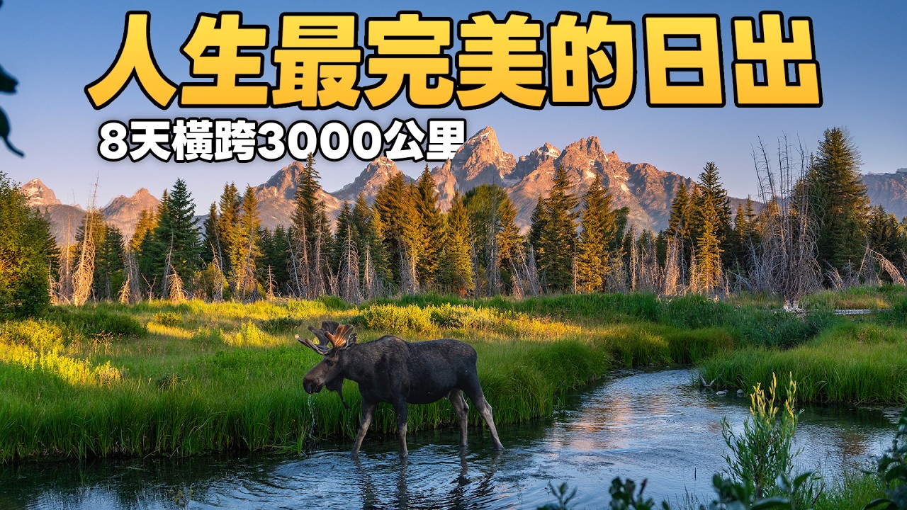 美到像假的！世界最美公路，橫跨3000公里，一口氣自駕征服美國三大國家公園 - 黃石國家公園 大提頓國家公園 冰川國家公園