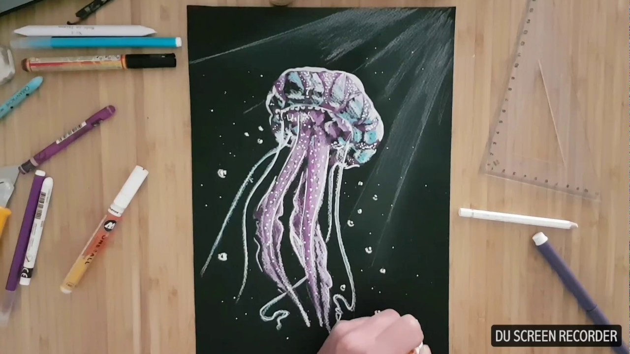 Apprendre à dessiner. . Comment dessiner une méduse