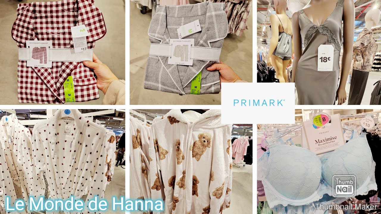 PRIMARK 02-10 PYJAMAS LINGERIE FEMME 🚺