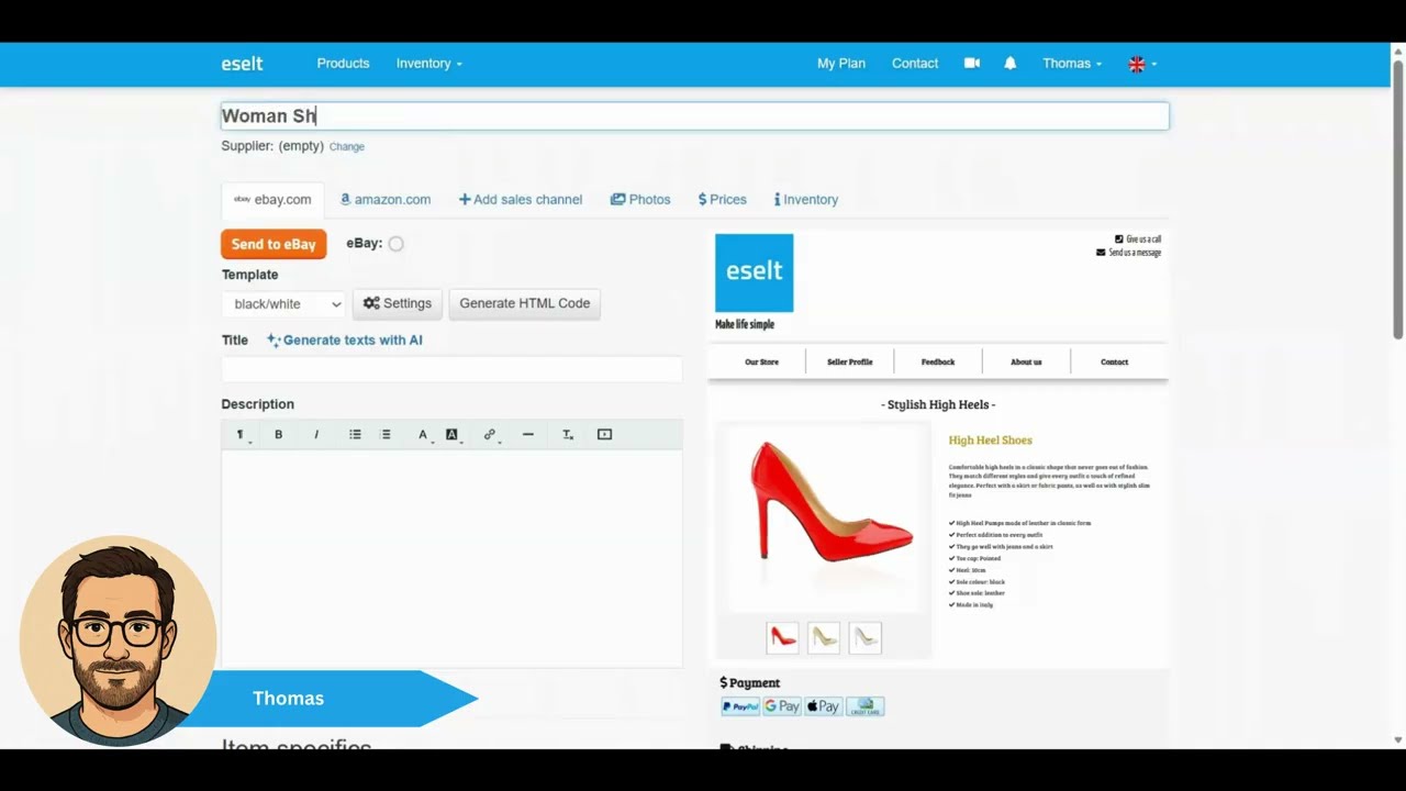 How to List a Product on eBay Using Eselt (Step-by-Step Guide)