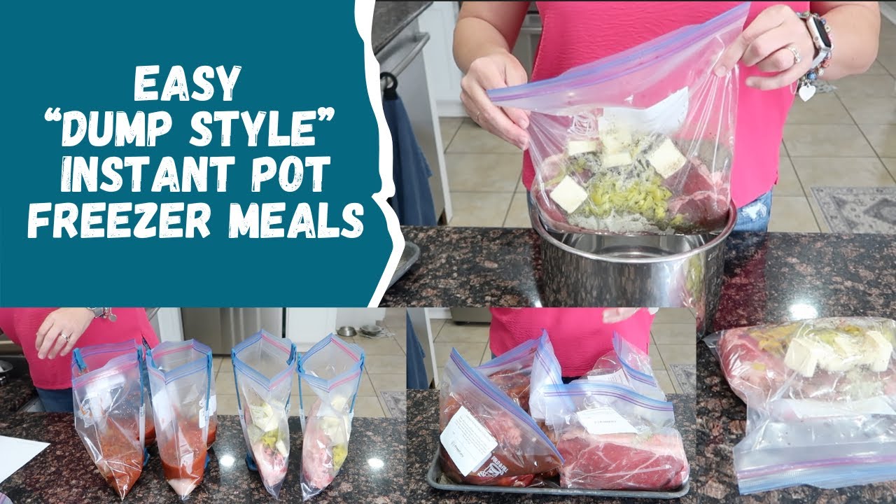 Make 6 Easy INSTANT POT Freezer Meals in 15 Minutes!