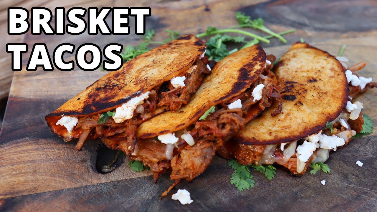 Brisket Quesabirria Tacos - The ULTIMATE brisket leftovers!