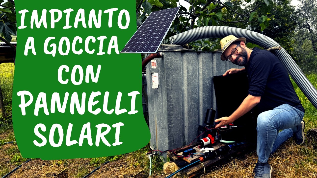 IRRIGAZIONE con PANNELLi SOLARI: orto automatico FAI DA TE
