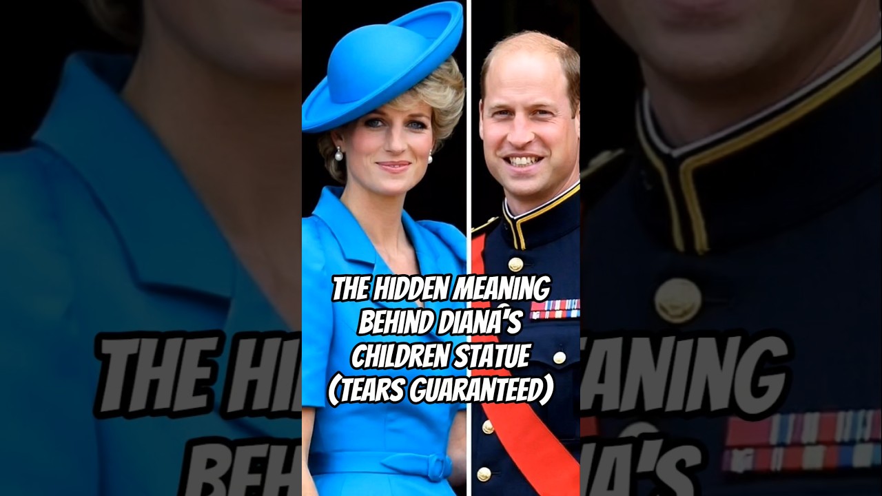 The Hidden Meaning Behind Diana's Children Statue (Tears Guaranteed) #princewilliam #diana #royal