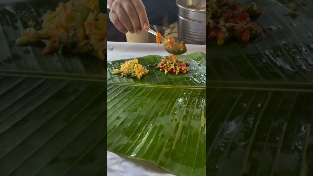 Brahmin Style South Indian Meal Served on a Banana Leaf | Traditional Feast Experience #wetime